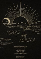 Porque de tal manera SATB choral sheet music cover